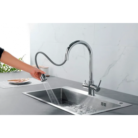 Кухонный смеситель Fabiano FKM 3122 Inox A-32